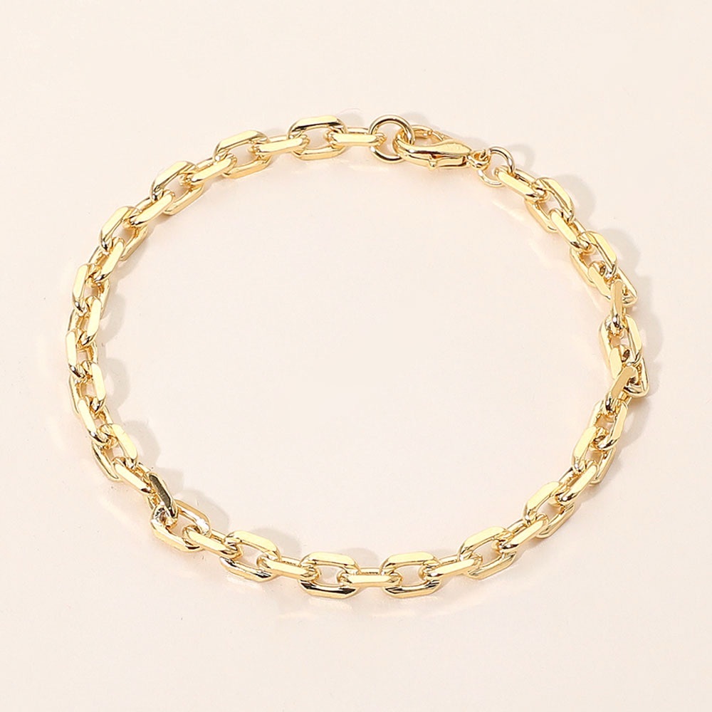18k Gold Filled Chunky Gold Chain Bracelet